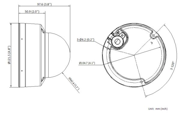 Антивандальная купольная IP-камера 4Мп HiWatch DS-I452L (2.8 мм) с технологией ColorVu Антивандальная купольная IP-камера 4Мп HiWatch DS-I452L (2.8 мм) с технологией ColorVu