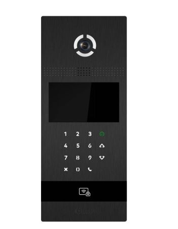 Вызывная видеопанель Bas-IP AA-12B Black многоабонентская с мобильным доступом и считывателем карт