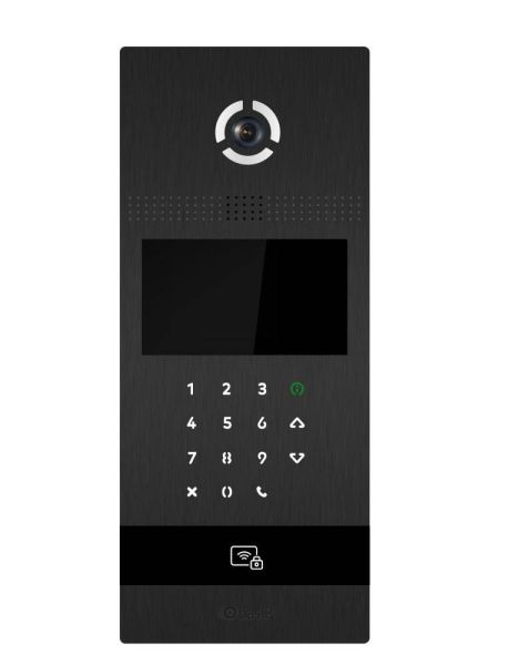 Вызывная видеопанель Bas-IP AA-12B Black многоабонентская с мобильным доступом и считывателем карт Вызывная видеопанель Bas-IP AA-12B Black многоабонентская с мобильным доступом и считывателем карт