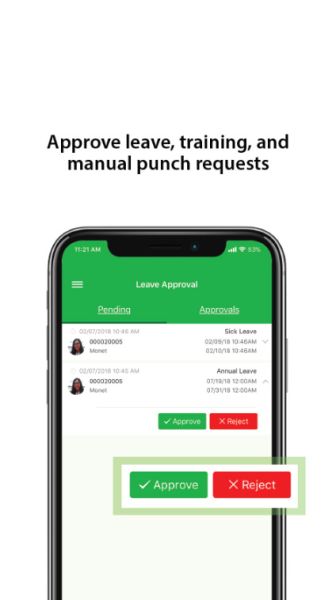 Мобильное приложение для учета рабочего времени ZKBioTime