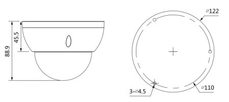 HD-CVI видеокамера антивандальная 5Мп Dahua DH-HAC-HDBW1500RP-Z