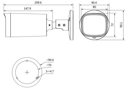 HD-CVI видеокамера уличная 5Мп Dahua DH-HAC-HFW1500RP-Z-IRE6-A-S2 с микрофоном