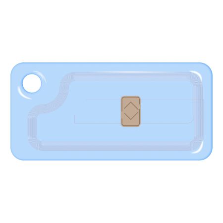 Бесконтактный RFID-брелок SMARTTAG Caramel с двойным чипом Mifare 1k + Em-Marine, прозрачный Бесконтактный RFID-брелок SMARTTAG Caramel с двойным чипом Mifare 1k + Em-Marine, прозрачный