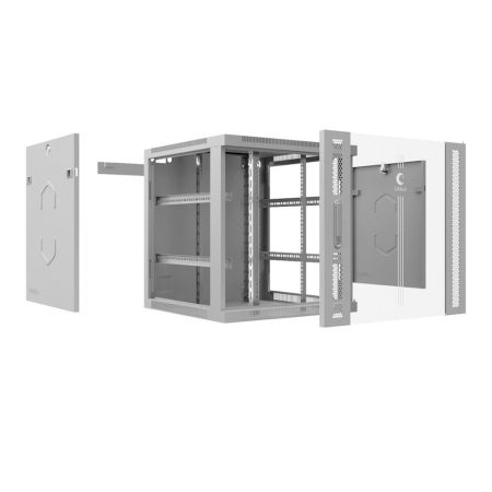 Шкаф телекоммуникационный 19" Cabeus SH-05F-6U60/45, настенный 6U Шкаф телекоммуникационный 19" Cabeus SH-05F-6U60/45, настенный 6U