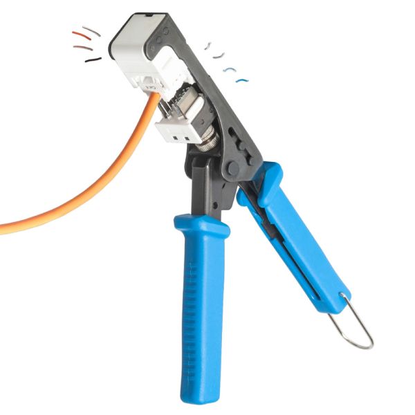 Модуль коммутационный ЛЮ-МКС-6.8К19, тип Keystone 180°, UTP, кат.6, черный