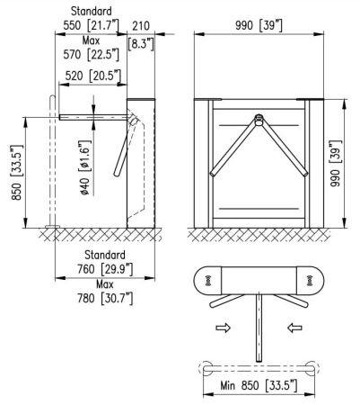 Турникет-трипод Cominfo BAR One Tripod