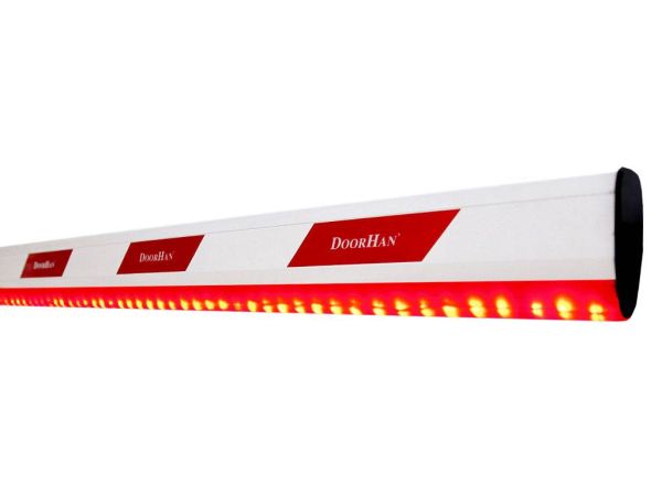 Стрела алюминиевая DoorHan Boom-3-LED c подсветкой для шлагбаума Barrier-3000