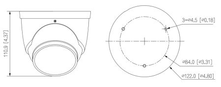 IP-видеокамера уличная 4Мп TiOS Dahua DH-IPC-HDW3449HP-AS-PV-0280B-S5 с ИИ и активным сдерживанием