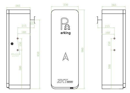 Автоматический шлагбаум ZKTeco BGM460R с телескопической стрелой 6 метров Автоматический шлагбаум ZKTeco BGM460R с телескопической стрелой 6 метров