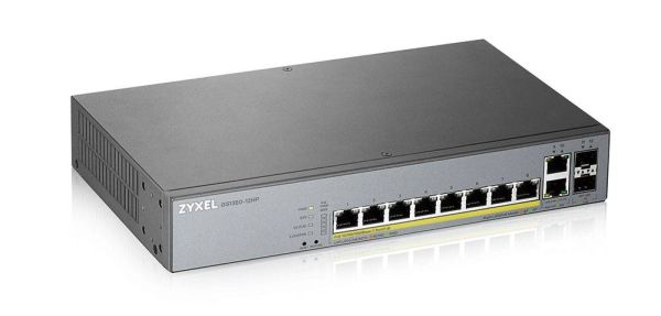 Управляемый PoE-коммутатор 8-канальный Zyxel GS1350-12HP