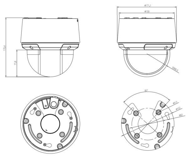 PTZ IP-видеокамера 2Мп Dahua DH-SD4A216DB-HNY с 16× оптическим увеличением
