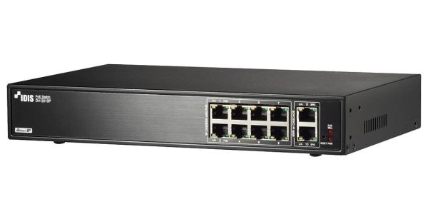 10-ти портовый PoE коммутатор DirectIP™ IDIS DH-2010P