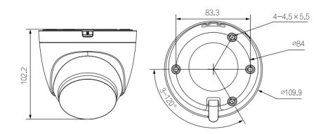 IP-видеокамера уличная 4Мп Dahua DH-IPC-HDW1430DTP-STW-0280B с ИК-подсветкой до 30м и Wi-Fi