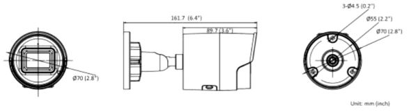 Уличная IP-камера 2Мп HiWatch IPC-B022-G2/U (2.8 мм) с микрофоном
