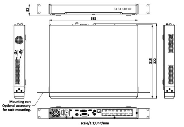 16-канальный сетевой PoE-видеорегистратор 8K HikVision DS-7616NI-M2/16P