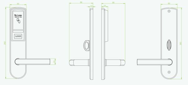 Электронный замок для гостиниц ZKTeco LH3000 с RFID считывателем Mifare Электронный замок для гостиниц ZKTeco LH3000 с RFID считывателем Mifare