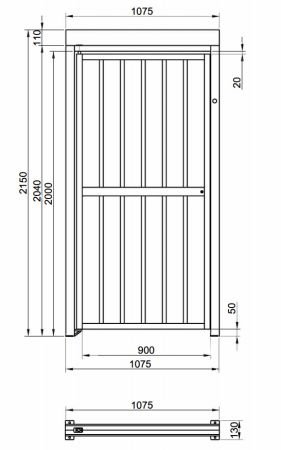 Калитка полноростовая электромеханическая Came Guardian Gate PSSGS
