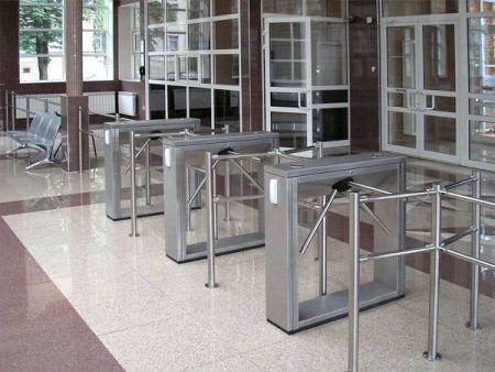 Турникет-трипод тумбовый PERCo-TTD-03.2G из окрашенной стали, темно-серый (с планками) Турникет-трипод тумбовый PERCo-TTD-03.2G из окрашенной стали, темно-серый (с планками)