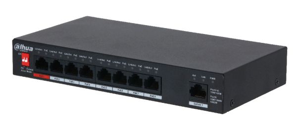 Неуправляемый POE коммутатор 9-портовый Dahua DH-PFS3009-8ET1GT-96