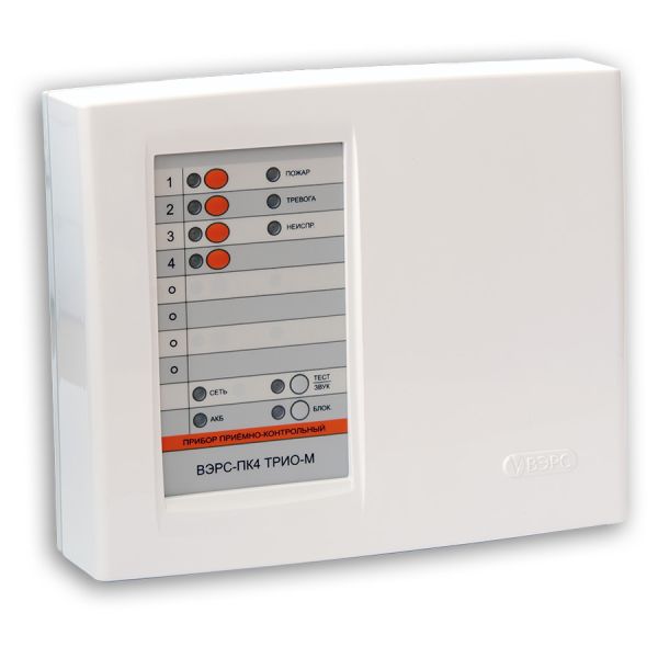 Прибор ВЭРС-ПК4 ТРИО-М версия 3.2 приемно-контрольный охранно-пожарный