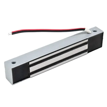 Электромагнитный замок AccordTec ML-100K с уголком, серебряный металлик