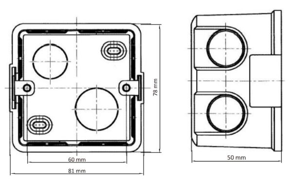 Монтажное основание HikVision DS-KAB86 для врезного крепления