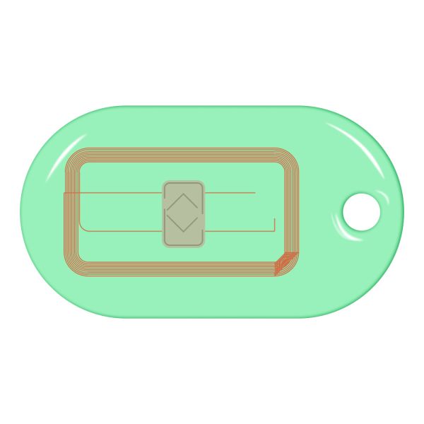 Бесконтактный RFID-брелок SMARTTAG Caramel Em-Marine, прозрачный