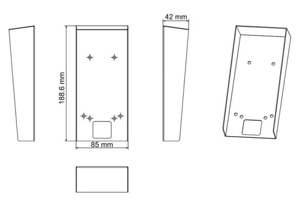 Защитный козырек HikVision DS-KAB502-S1 для устройств серии DS-K1T502