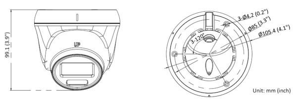 Уличная купольная IP-камера 2Мп HiWatch DS-I253L (2.8 мм) с технологией ColorVu