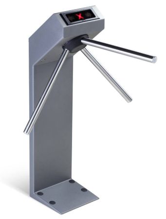 Турникет-трипод PERCo-TTR-04.1G из окрашенной стали, темно-серый (с планками)