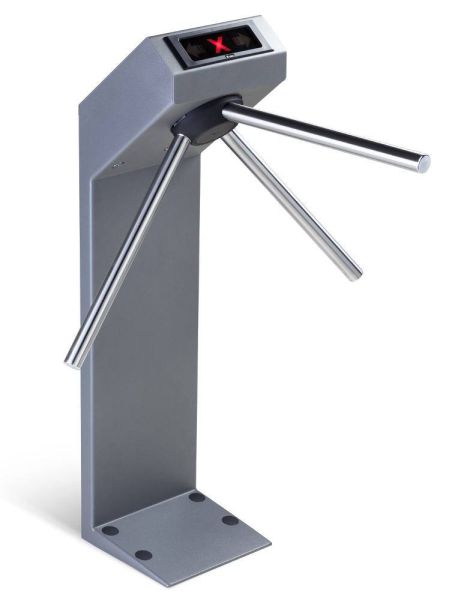 Турникет-трипод PERCo-TTR-04.1G из окрашенной стали, темно-серый (с планками)