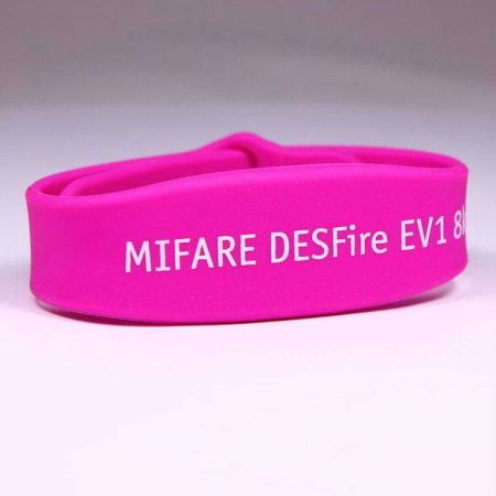 Силиконовый RFID-браслет Mifare Plus SE 1K, 4/7 byte UID (и Classic SL1) (жен./дет.)