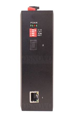 Промышленный медиаконвертер Gigabit Ethernet Osnovo OMC-1000-11HX/I