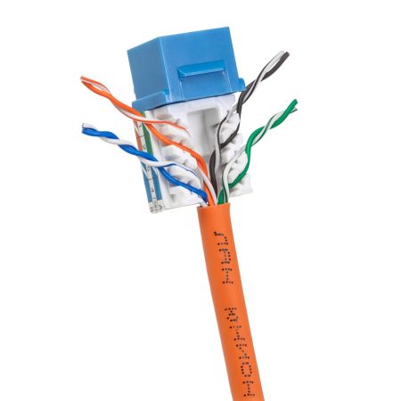 Модуль коммутационный ЛЮ-МКС-5e.9К39, тип Keystone 90°, UTP, кат.5e, белый