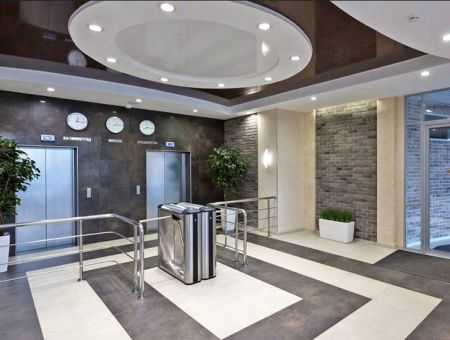 Турникет-трипод тумбовый PERCo-TB01.1 из нержавеющей стали (с механическими планками Антипаника)