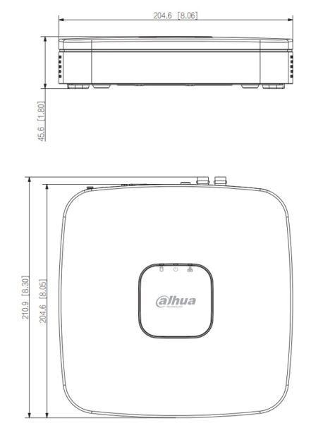 4-канальный HDCVI-видеорегистратор Dahua DH-XVR4104C-I
