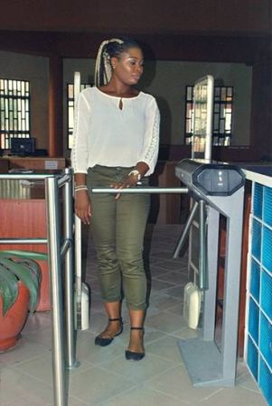 Электронная проходная PERCo-KT02.9 с активированным ПО PERCo-SS01 с планками Антипаника