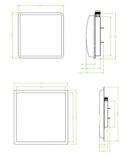 Считыватель дальнего действия ZKTeco UHF1-10E