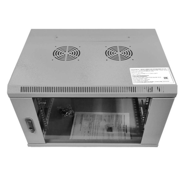 Шкаф настенный Netko WMA 12U 600х450х635 мм, дверь стекло, серый Netko "А"