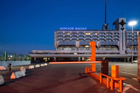 Въездная двухуровневая стойка АП-ПРО 01-2У Бизнес