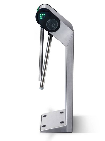 Электронная проходная PERCo-KT08.3A из нержавеющей стали, с автоматическими планками Антипаника