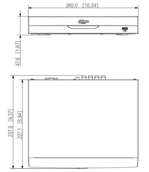 8-канальный HDCVI-видеорегистратор Dahua DH-XVR5108HS-I3 с распознаванием лиц