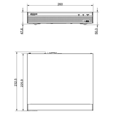 IP-видеорегистратор PoE 4-канальный Dahua DHI-NVR1104HS-P-S3/H