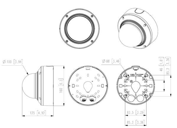 Сетевая IP-видеокамера 4K 8Мп Wisenet XND-9082RV (2.8-8.4 мм) Сетевая IP-видеокамера 4K 8Мп Wisenet XND-9082RV (2.8-8.4 мм)