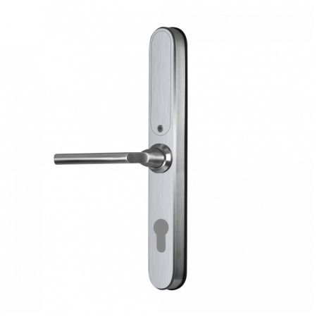 Электронный биометрический замок Novilock Smart Fast v.4237 silver, под DIN цилиндр, IP66