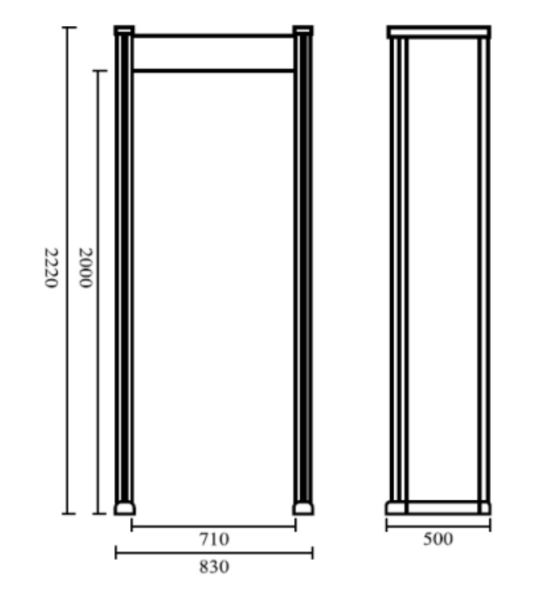 Металлодетектор 12-зонный Hikvision NP-SG112L
