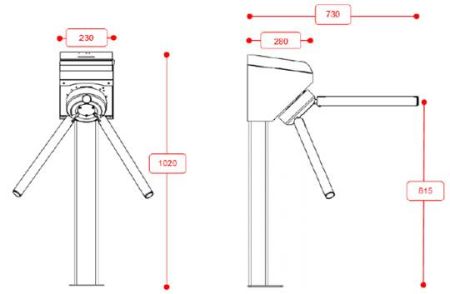 Турникет-трипод dormakaba TPB Easy Task Турникет-трипод dormakaba TPB Easy Task