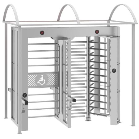 Полноростовой роторный турникет Блокпост Спектр СТ 4М с распашной калиткой