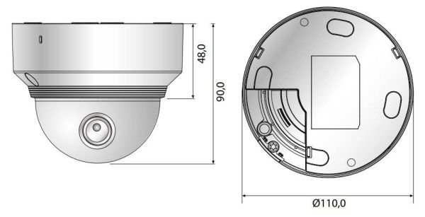 Купольная сетевая IP-видеокамера 5Мп Wisenet XND-8030R (4.6мм) Купольная сетевая IP-видеокамера 5Мп Wisenet XND-8030R (4.6мм)