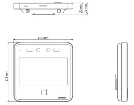 Биометрический терминал доступа HikVision DS-K1T642M по распознаванию лиц